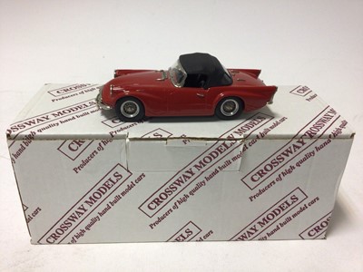 Lot 54 - Crossways Models Sunbeam Rapier MKIII/A Convertible No.242 of a limited edition of 300 finished in velvet and sage and Daimler SP250(Dart) No.102 of limited edition of 600 finished in red and black...
