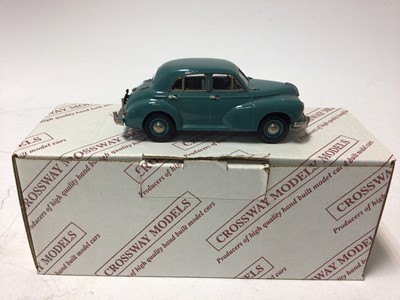 Lot 57 - Crossways Model Morris Oxford MO No.279 of limited edition of 400 finished in Thames blue and Armstrong Siddeley Whitley Connoisseur Classic No.73 of a limited run of 300 finished in beige with bro...