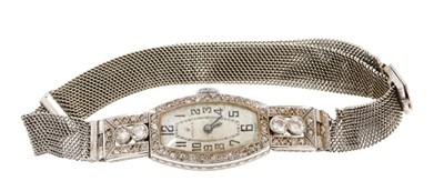Lot 613 - 1920s Art Deco Rolex diamond cocktail wristwatch