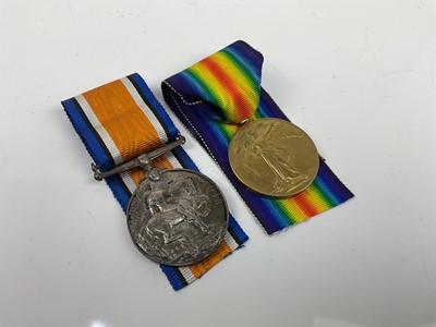 Lot 489 - First World War Pair comprising War and Victory medals named to 2679 CPL. W. H. Peterson. R.E.