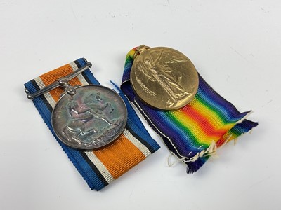 Lot 490 - First World War Pair comprising War and Victory medals named to 253010 PTE. A. Peterson. A. & S. H.