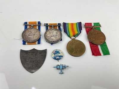 Lot 492 - First World War medals comprising Mercantile Marine War medal named to Frederick W. Peterson, two War medals named to 51943. CPL. C. Peterson. R.A. and Laurence Peterson and a Victory medal named t...