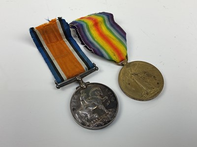 Lot 493 - First World War Pair comprising War and Victory medals named to 1751 PTE. I. Peterson. 1 - Cape C. L. R.