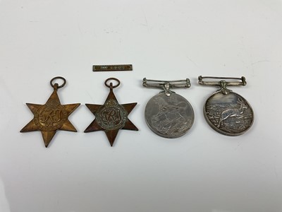 Lot 497 - Second World War South African medal group comprising 1939 -  1945 Star, Africa Star with 8th Army clasp, War medal and Africa Service medal, all named to 289485 D. Peterson.