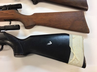 Lot 963 - Four old air rifles various