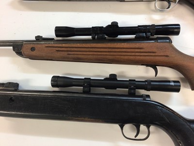 Lot 963 - Four old air rifles various