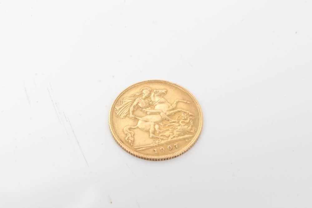 Lot 186 - G.B. - Gold Half Sovereign Edward VII 1907 GF/AVF (1 coin)