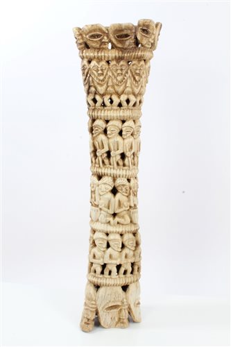 Lot 871 - Large Old African, possibly Nigerian carved...