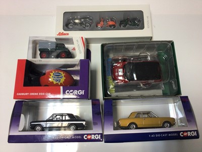 Lot 70 - Diecast boxed selection various manufacturers including Ixo, Burago, Corgi, Maisto and others including TV related plus Meccano SF71H racing car (2 boxes)