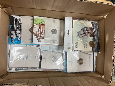 Lot 218 - G.B. - Royal Mint brilliant UNC £2 & 50p flat packs to include 50p's 'The Snowman' 2020, 'A Vote to Leave and a New Era' 2020, 'Classic Pooh' 2002, 'Innovation of Science' 2019, 'Wallace & Gromit'...