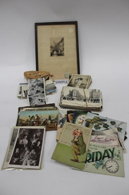 Lot 1535 - One box containing a collection of early 20th century and later real photographic and other postcards.