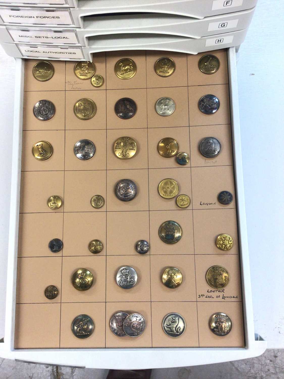 Lot 562 - Ten draw cabinet containing a well presented
