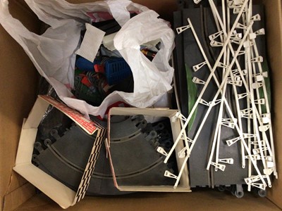 Lot 1954 - Selection of Scalextric including boxed cars, hand controllers and track