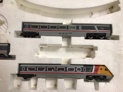 Lot 1813 - Hornby OO gauge advanced passenger train set ( no track) including 2 APT driving trailers, 2APT van trailers, APT power car ( with dummy pantograph), poor box
