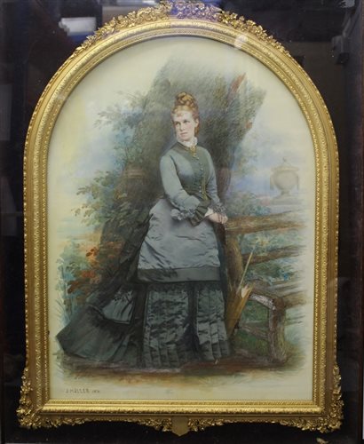 Lot 884 - Fine quality late 19th century overpainted...