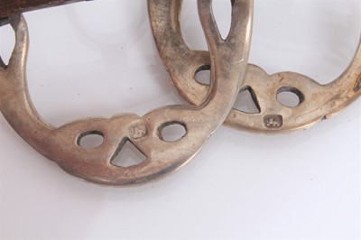 Lot 888 - Pair of Georgian silver shoes buckles