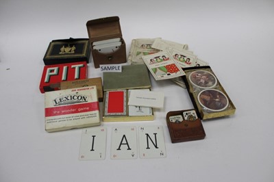 Lot 1485 - Quantity of vintage playing cards including Tiffany & Co.