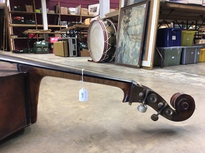 Lot 2211 - 19th century half-size Continental Double bass