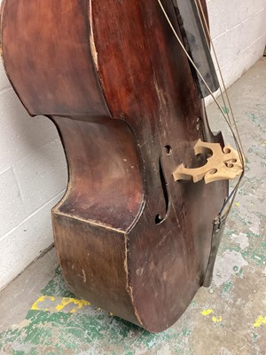 Lot 2211 - 19th century half-size Continental Double bass