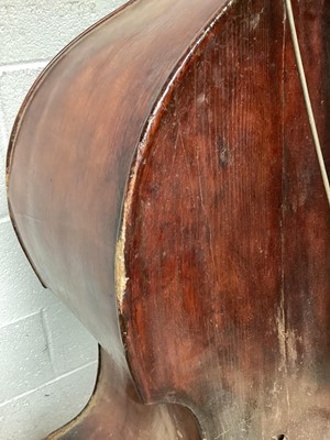 Lot 2211 - 19th century half-size Continental Double bass