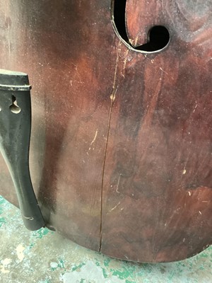 Lot 2211 - 19th century half-size Continental Double bass