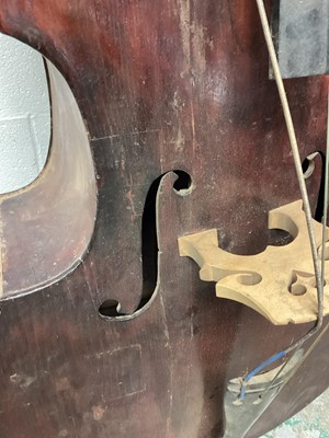 Lot 2211 - 19th century half-size Continental Double bass