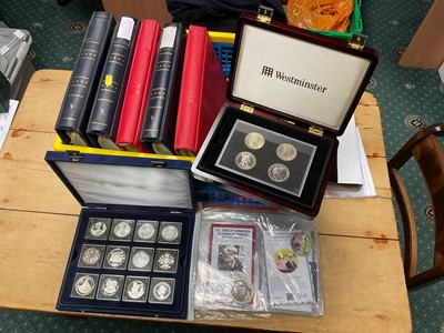 Lot 226 - World - Westminster mixed coin cover commemorative collections in binders to include Elizabeth II 'Lifetime of Service' 'Diamond Jubilee', Reflections of Reign' 'Lifetime of Service' (N.B. Cased)