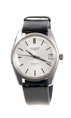 Lot 610 - Longines Admiral HF stainless steel wristwatch