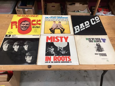 Lot 2249 - One box of assorted records, together with a box of CD's