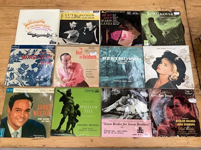 Lot 2242 - LP's and singles (two boxes)