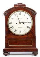 Lot 960 - Regency period bracket clock with eight day...