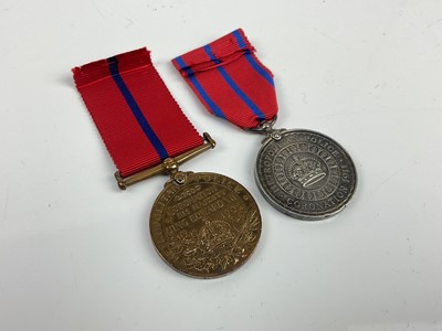 Lot 567 - Police medal pair comprising Coronation (Police) medal 1902 named to P.C. W. Waller. F. DIV. and a Coronation (Police) medal 1911 named to P.S. W. Waller. (2)