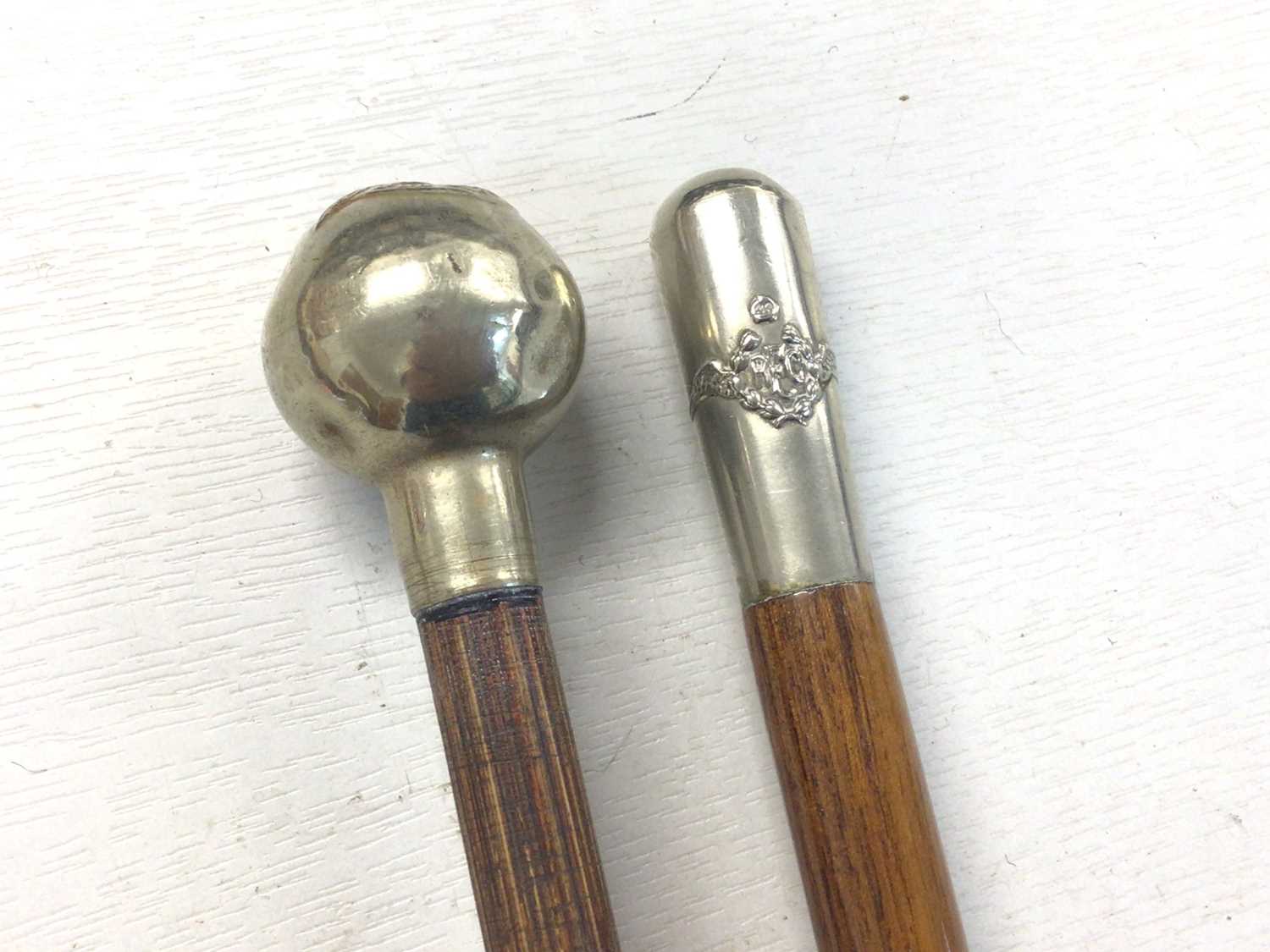 Lot 506 - Scarce First World War Royal Flying Corps swagger stick and RAF swagger stick (2)