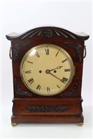 Lot 965 - Regency period bracket clock with eight day...