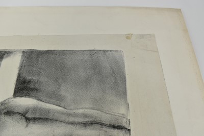 Lot 1240 - *Gerald Spencer Pryse (1882-1956) black and white lithograph - Nude study, signed below in pencil, 27cm x 44cm, unframed.