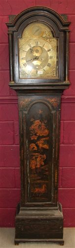 Lot 970 - 18th century longcase clock with eight day...