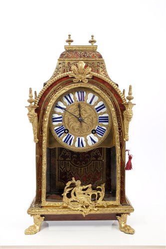 Lot 971 - Louis XIV and later mantel clock with month...