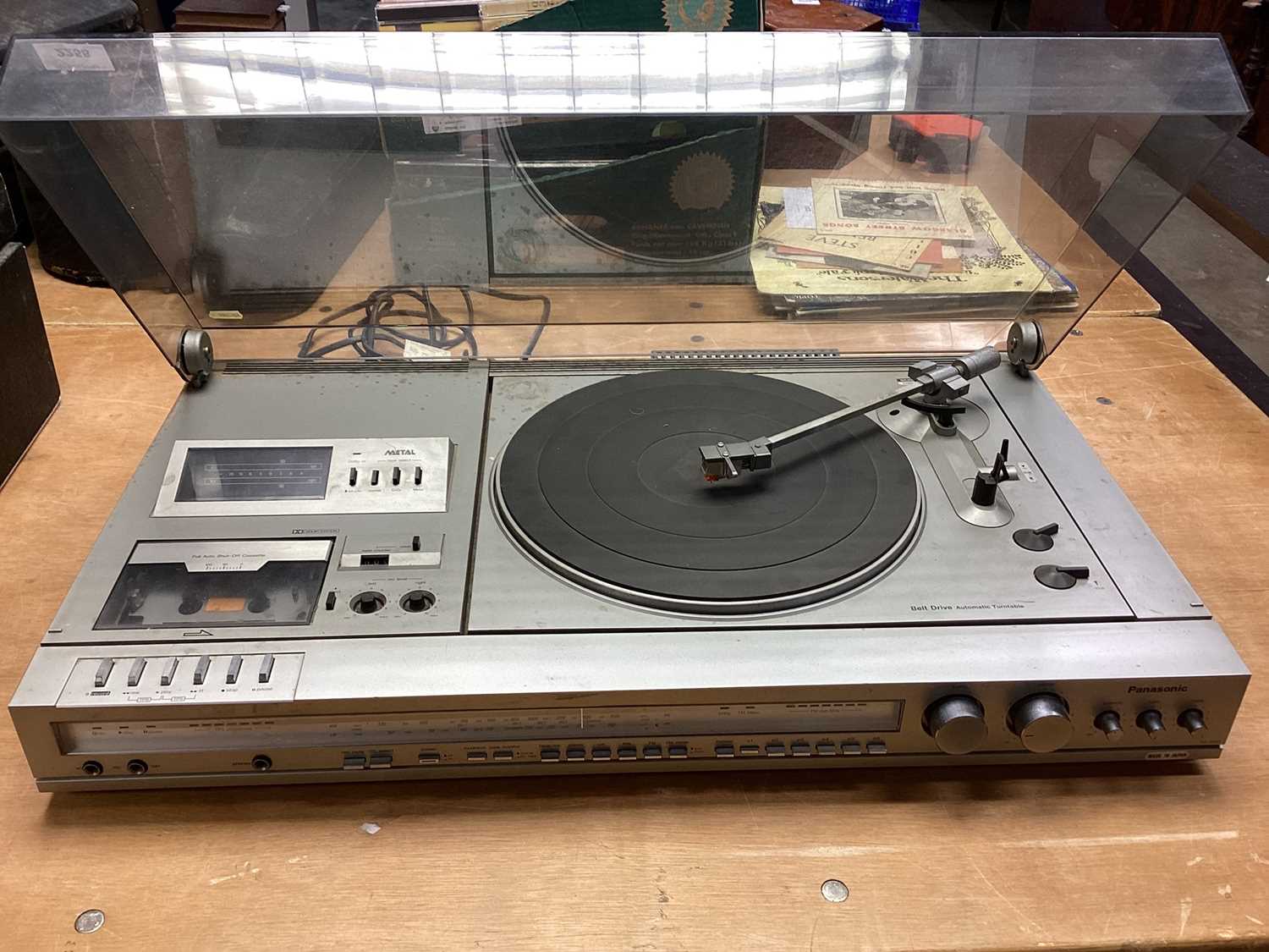 Lot 2258 - Panasonic combined turntable, cassette player and FM tuner.