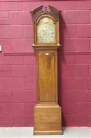 Lot 973 - George III eight day longcase clock with...