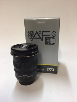 Lot 2366 - Nikon Nikkor 12-24mm f/4 G ED AF-S lens in original box with lens caps and protective filter