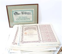 Lot 43 - World - early 20th century share certificates -...