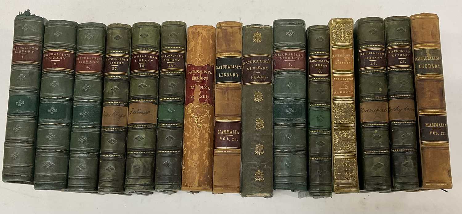 Lot 1700 - Sir William Jardine, The Naturalist's Library, 15 Vols. in total including Birds of Great Britain and Ireland Vols 1, published 1838, all volumes with hand coloured plates