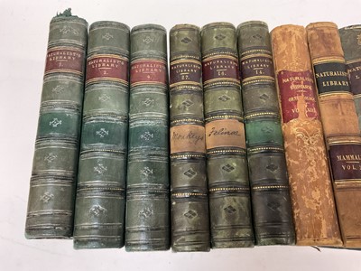 Lot 1700 - Sir William Jardine, The Naturalist's Library, 15 Vols. in total including Birds of Great Britain and Ireland Vols 1, published 1838, all volumes with hand coloured plates