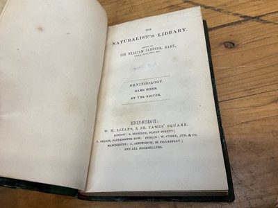 Lot 1700 - Sir William Jardine, The Naturalist's Library, 15 Vols. in total including Birds of Great Britain and Ireland Vols 1, published 1838, all volumes with hand coloured plates