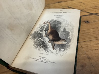 Lot 1700 - Sir William Jardine, The Naturalist's Library, 15 Vols. in total including Birds of Great Britain and Ireland Vols 1, published 1838, all volumes with hand coloured plates