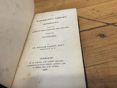 Lot 1700 - Sir William Jardine, The Naturalist's Library, 15 Vols. in total including Birds of Great Britain and Ireland Vols 1, published 1838, all volumes with hand coloured plates