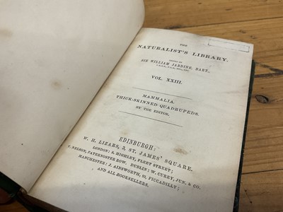 Lot 1700 - Sir William Jardine, The Naturalist's Library, 15 Vols. in total including Birds of Great Britain and Ireland Vols 1, published 1838, all volumes with hand coloured plates