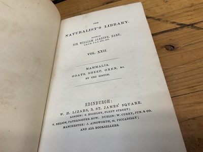 Lot 1700 - Sir William Jardine, The Naturalist's Library, 15 Vols. in total including Birds of Great Britain and Ireland Vols 1, published 1838, all volumes with hand coloured plates