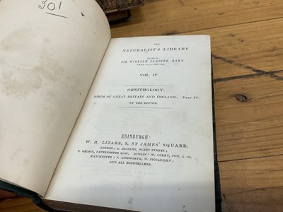 Lot 1700 - Sir William Jardine, The Naturalist's Library, 15 Vols. in total including Birds of Great Britain and Ireland Vols 1, published 1838, all volumes with hand coloured plates