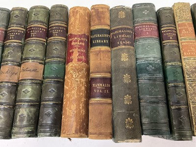 Lot 1700 - Sir William Jardine, The Naturalist's Library, 15 Vols. in total including Birds of Great Britain and Ireland Vols 1, published 1838, all volumes with hand coloured plates